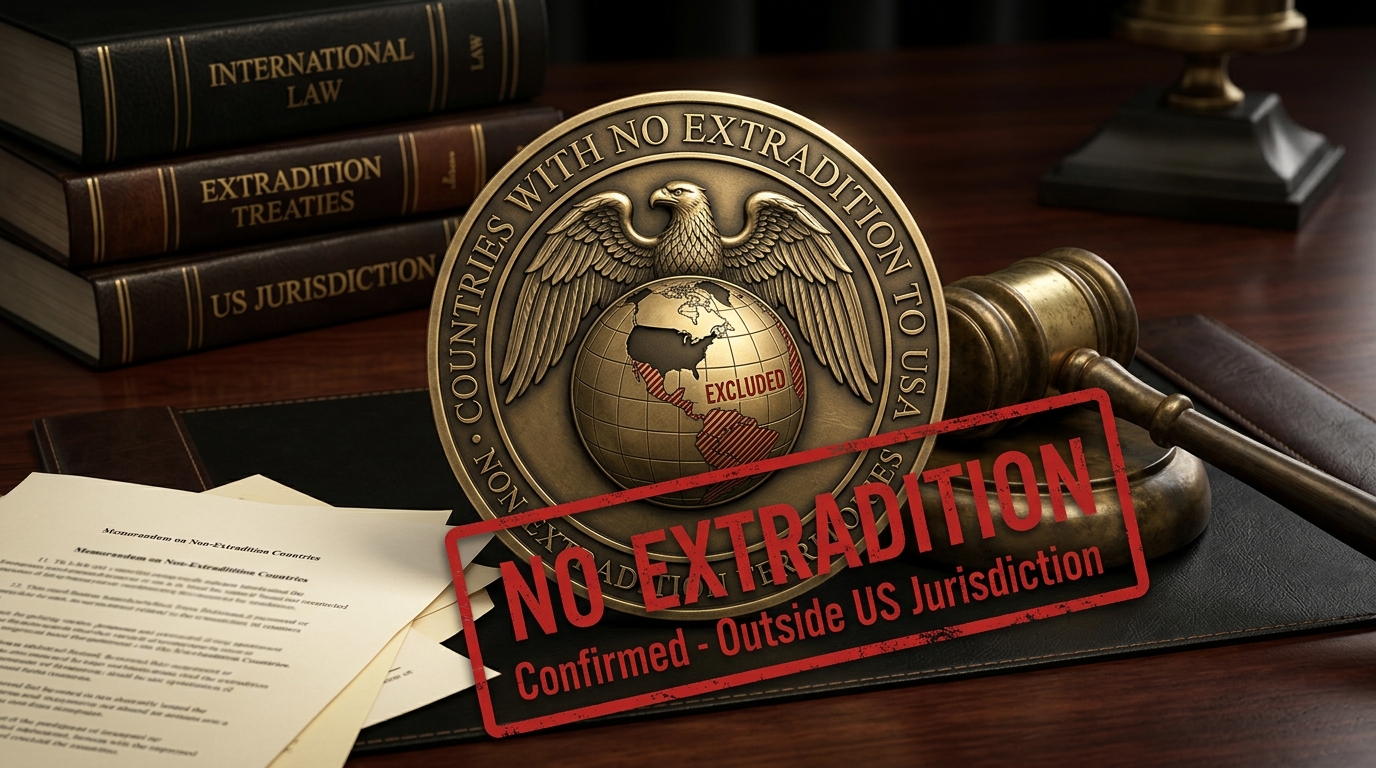Countries with no extradition to USA legal guide